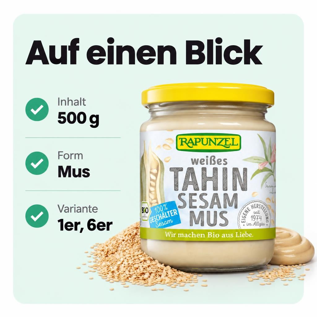 Rapunzel Tahin - Sesammus - 500g – Bild 3