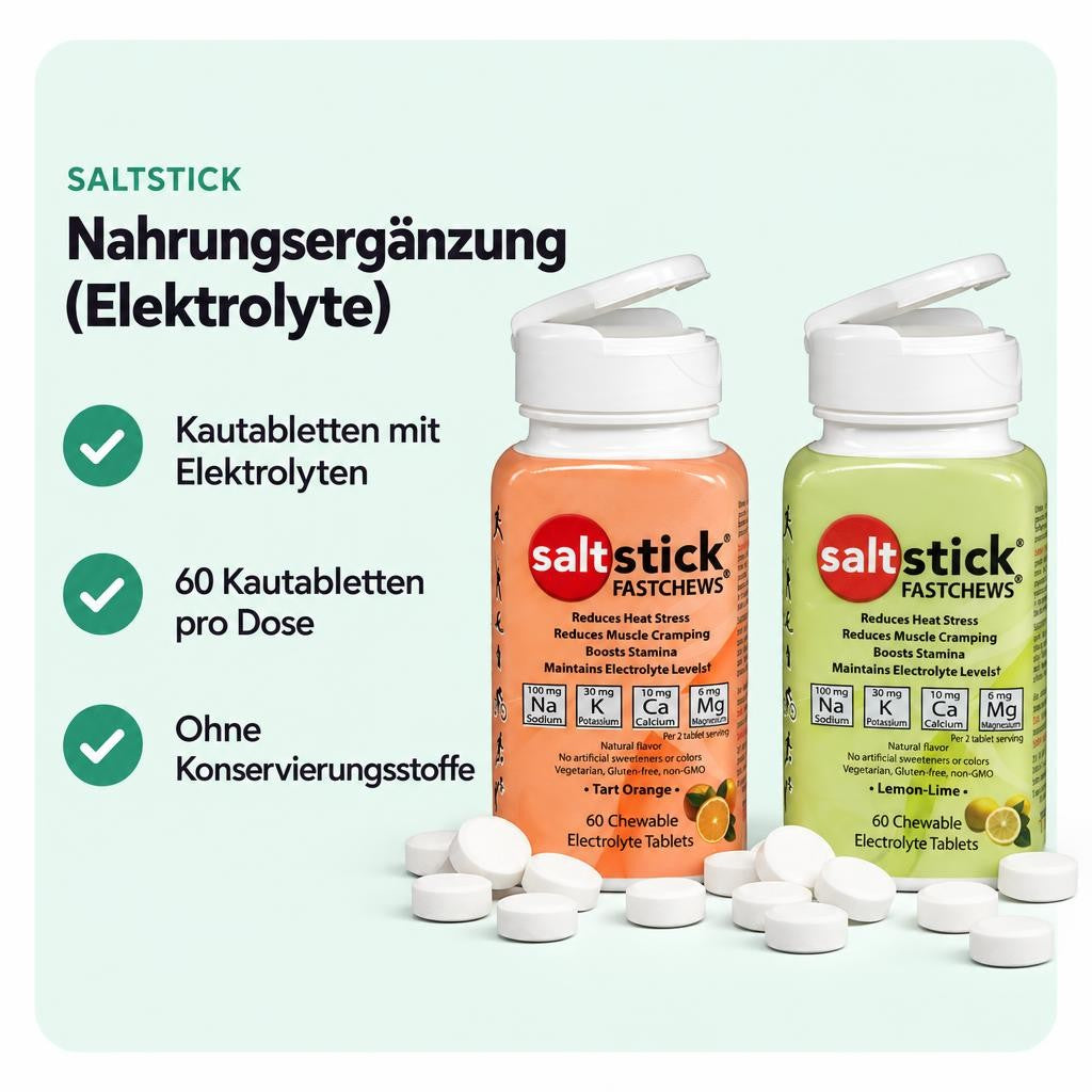 SaltStick Fast Chews Elektrolyt-Kautabletten - 96g (60 Kautabletten) – Bild 2
