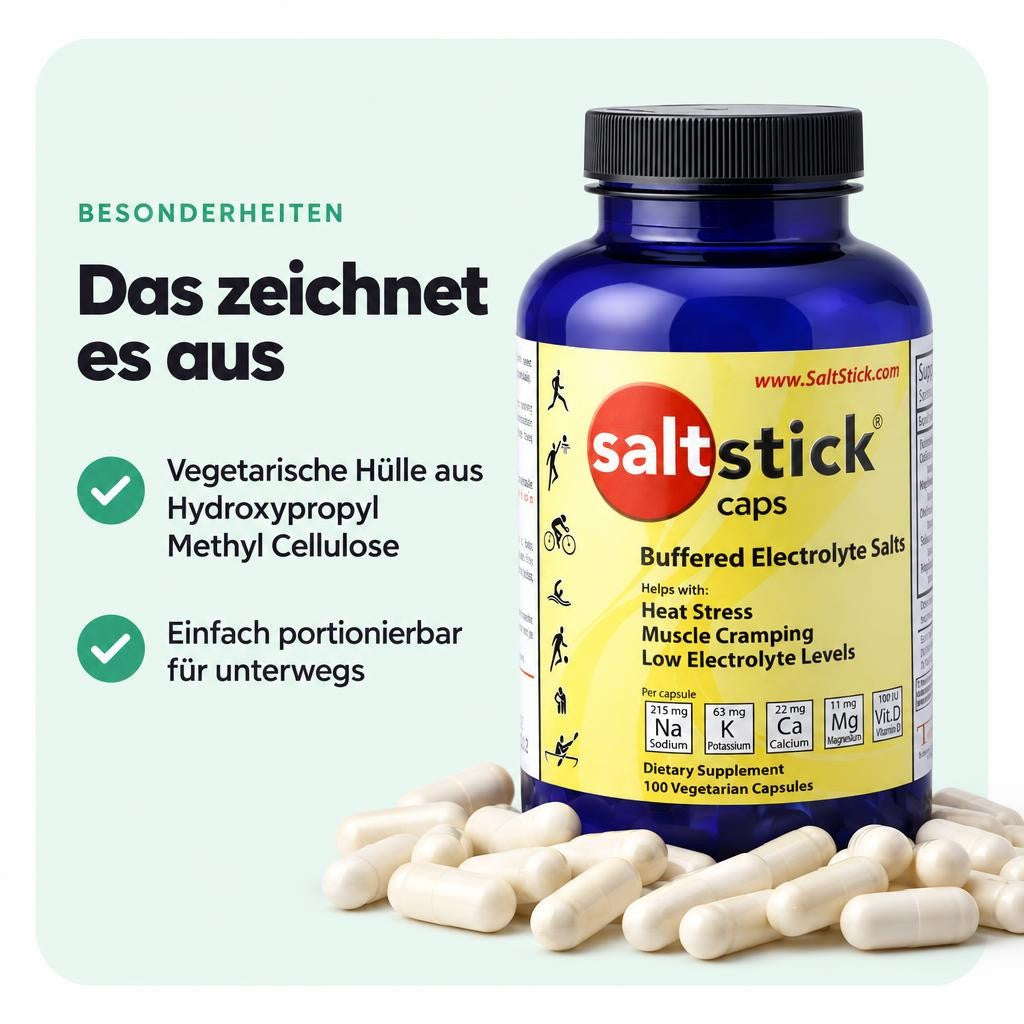 SaltStick Salz und Mineralstoffkapseln - 100 Kapseln – Bild 5