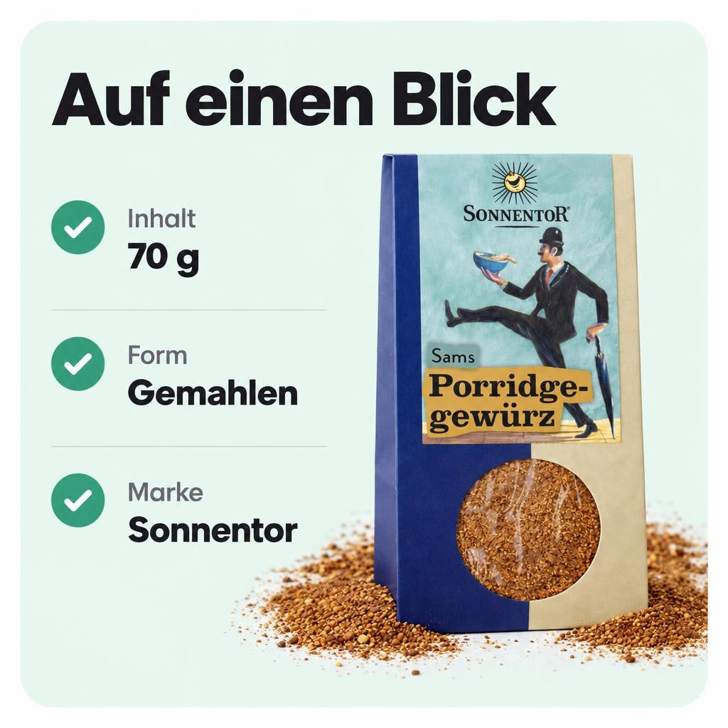Sams Porridge Gewürz ab 70g – Bild 3