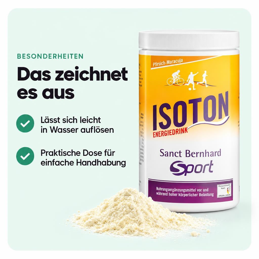 Sanct Bernhard SPORT Aktiv3 - Isoton Energiedrink  900g Dose – Bild 5