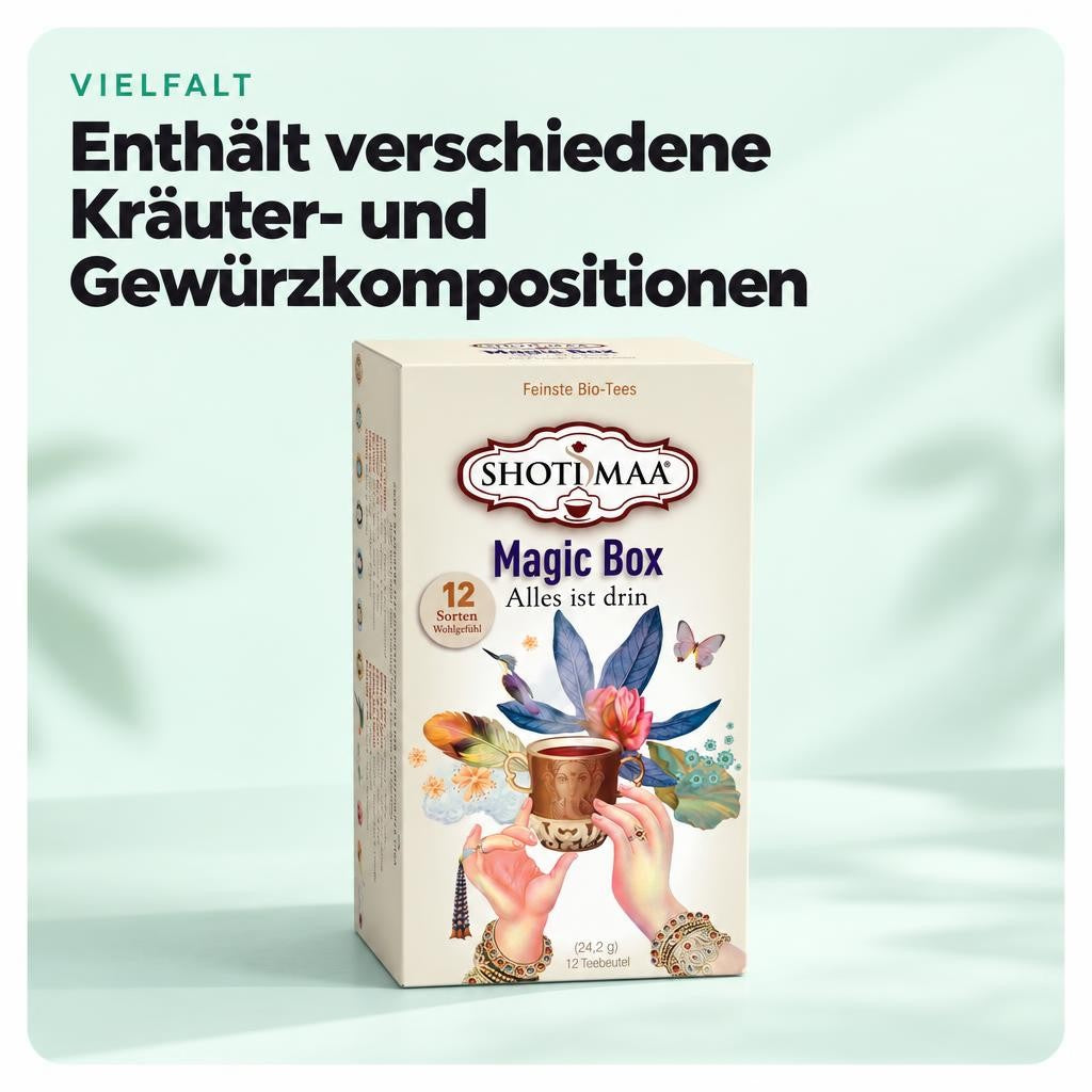 Shoti Maa Hari Tea Bio Magic Box Teemischung - 24,2g – Bild 4