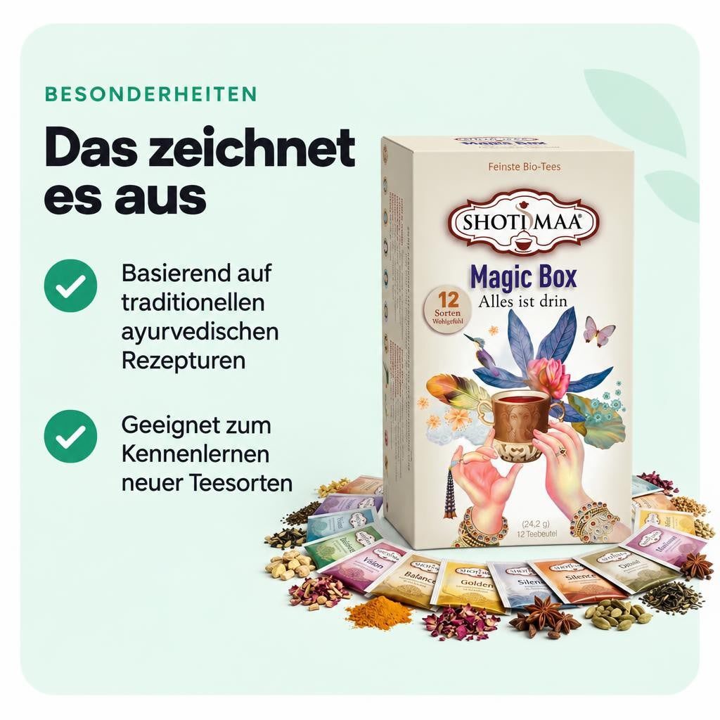 Shoti Maa Hari Tea Bio Magic Box Teemischung - 24,2g – Bild 5