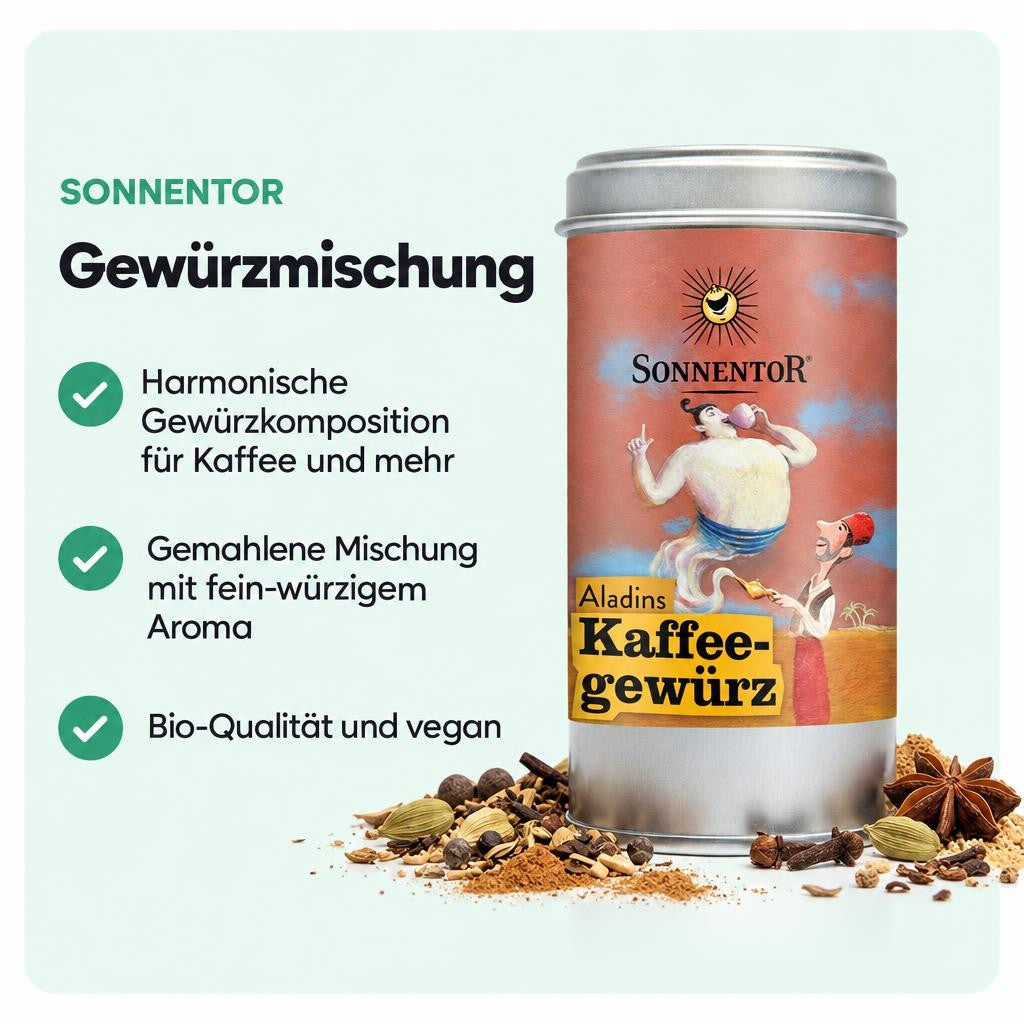 Sonnentor Bio Aladins Kaffeegewürz - 35g – Bild 2