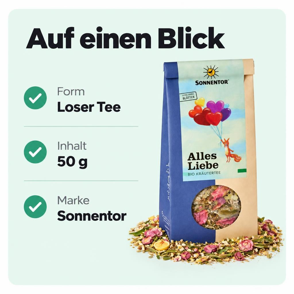 Aromatische Bio-Kräutermischung in loser Form für entspannte Teemomente.