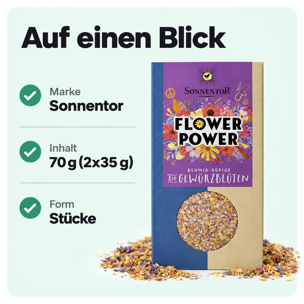 Sonnentor Bio Flower Power Gewürzblüten (2x35g) – Bild 3