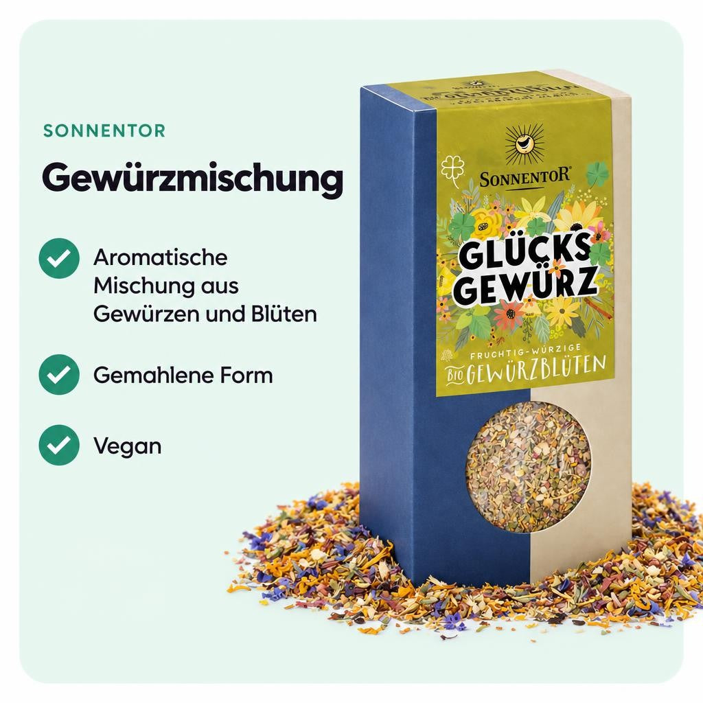 Sonnentor Bio Glücks Gewürz-Blüten Zubereitung - 35g – Bild 2