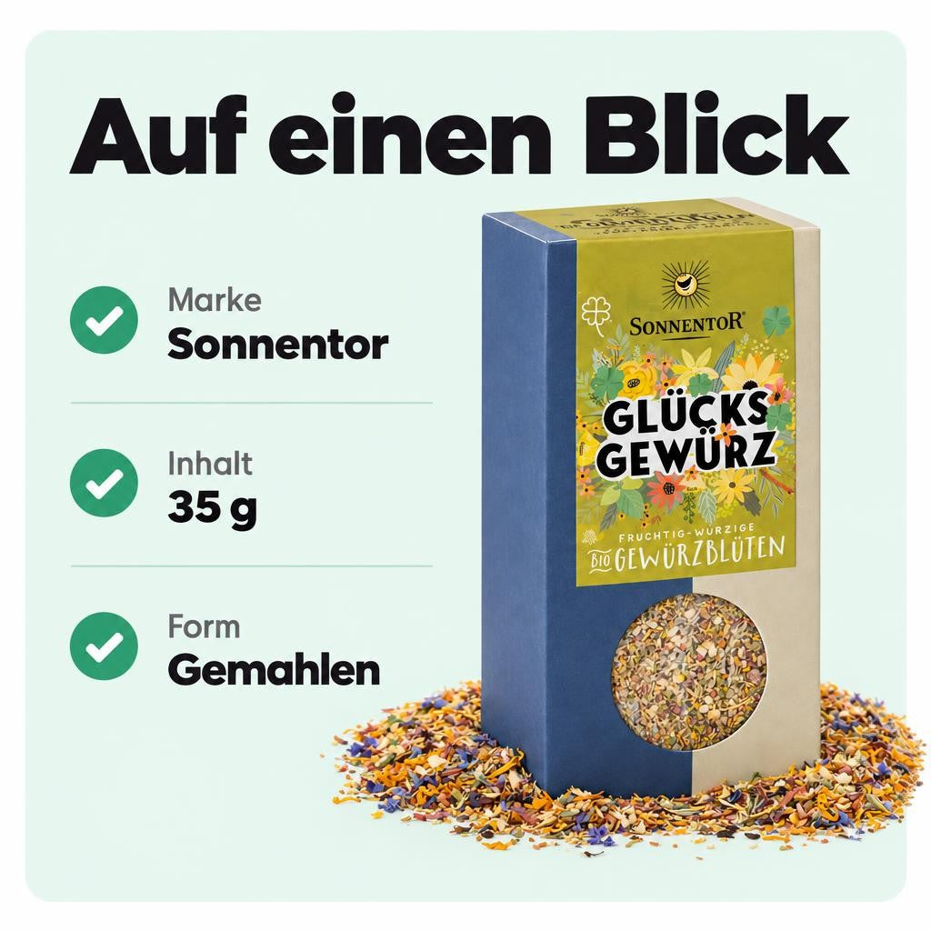 Sonnentor Bio Glücks Gewürz-Blüten Zubereitung - 35g – Bild 3