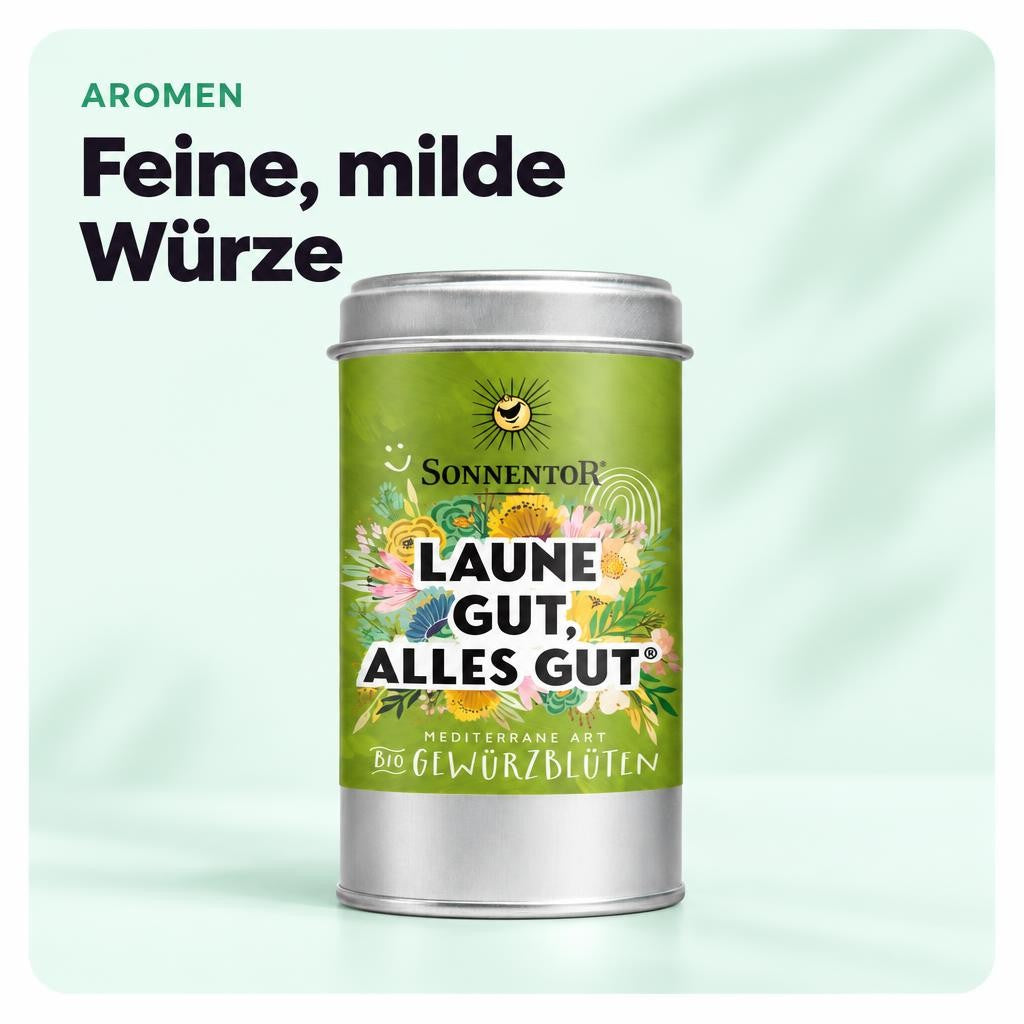 Sonnentor Bio Laune gut, alles gut Gewürzblüten (6x 25g) – Bild 4