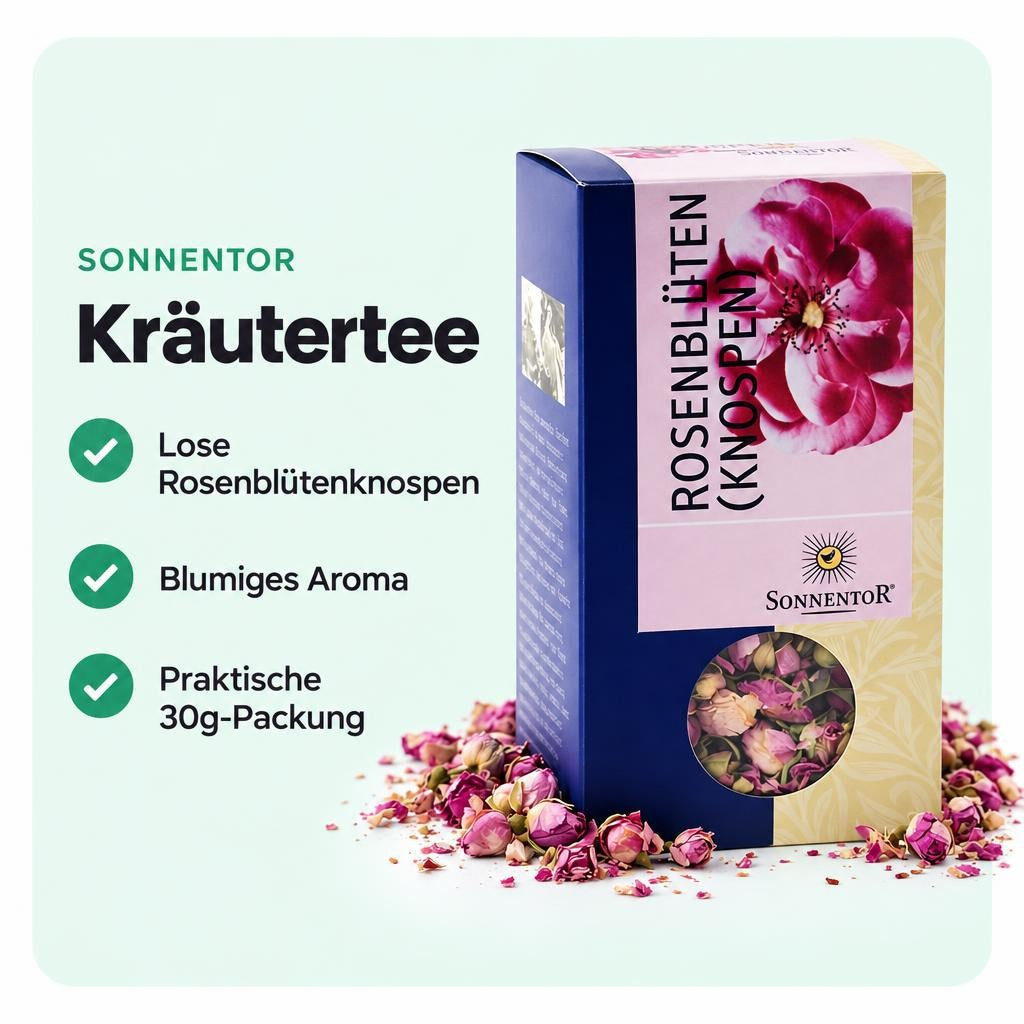 Sonnentor Bio Tee Rosenblüten Knospen lose - 30g – Bild 2