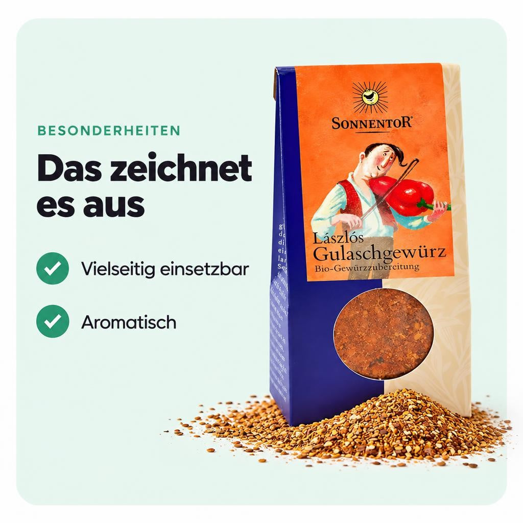 Sonnentor bio Laszlos Gulaschgewürz ab 50g – Bild 5