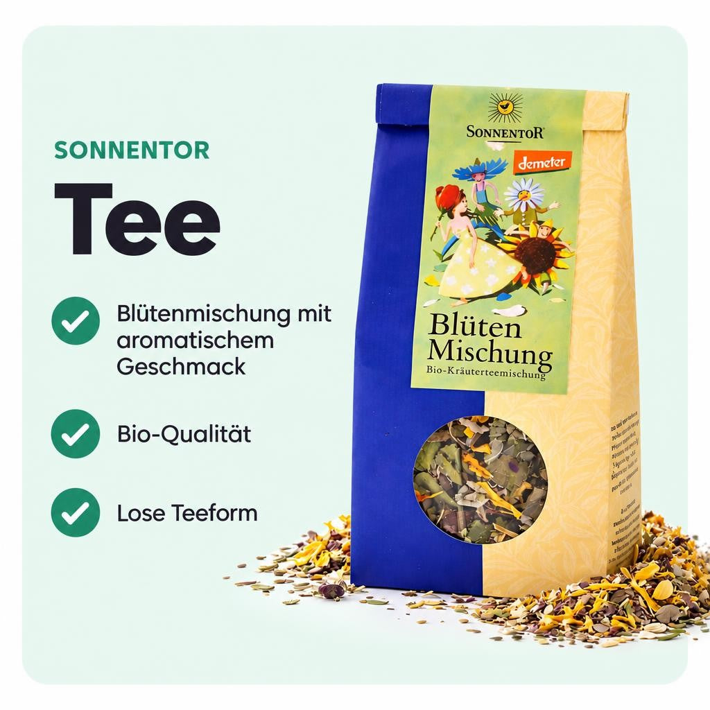 Sonnentor bio Tee Blütenmischung lose, (2x 40g) – Bild 2