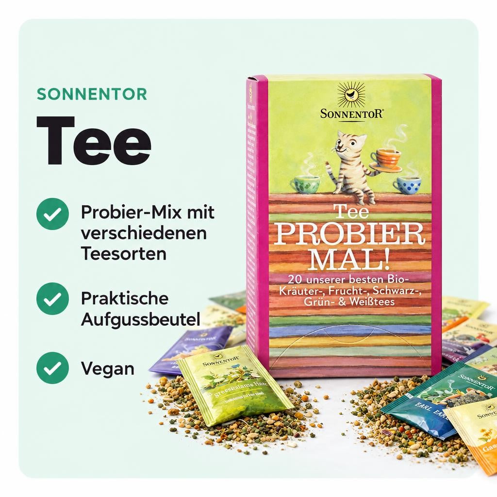 Sonnentor Bio Tee - Probier Mal! Aufgussbeutel, ab 34,4g – Bild 2
