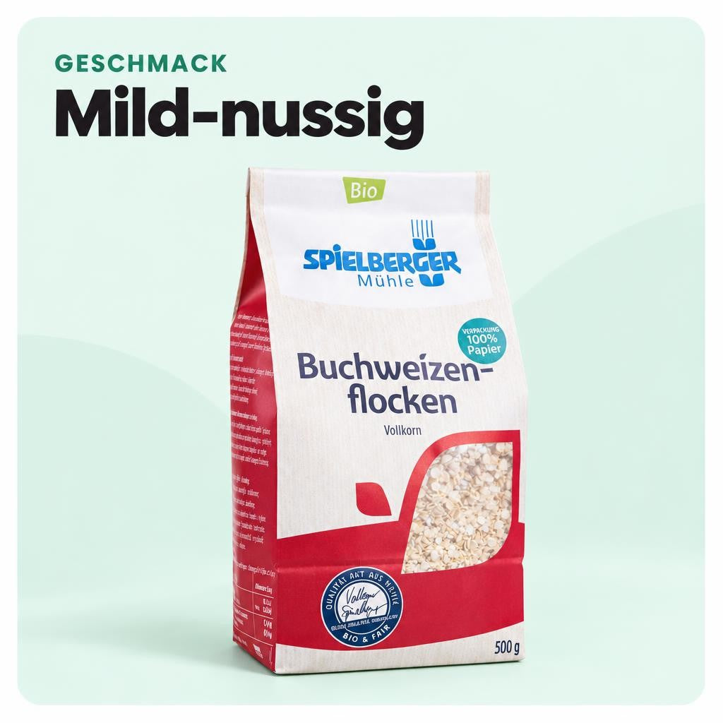 Spielberger Bio Buchweizenflocken, kbA 500g – Bild 4