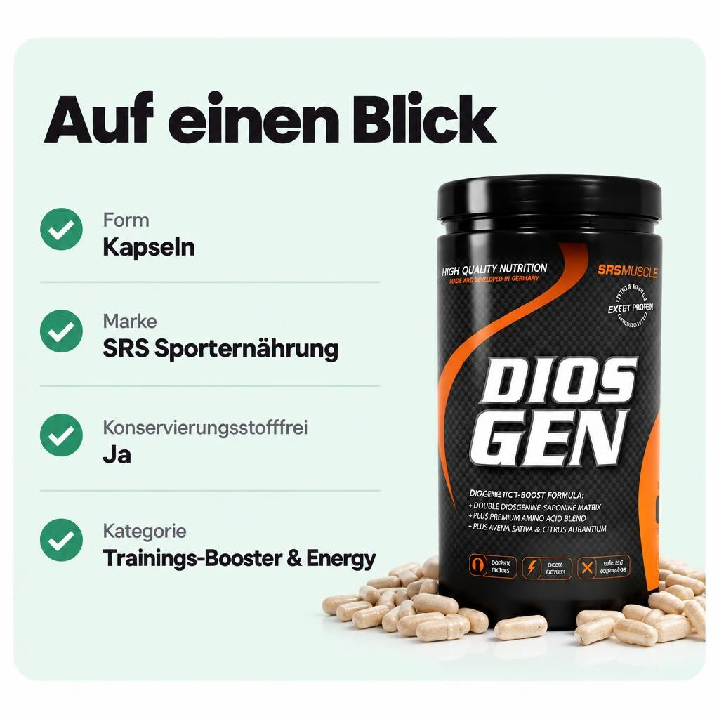 SRS Muscle DIOS GEN L-Arginin - 540 Kapseln – Bild 3