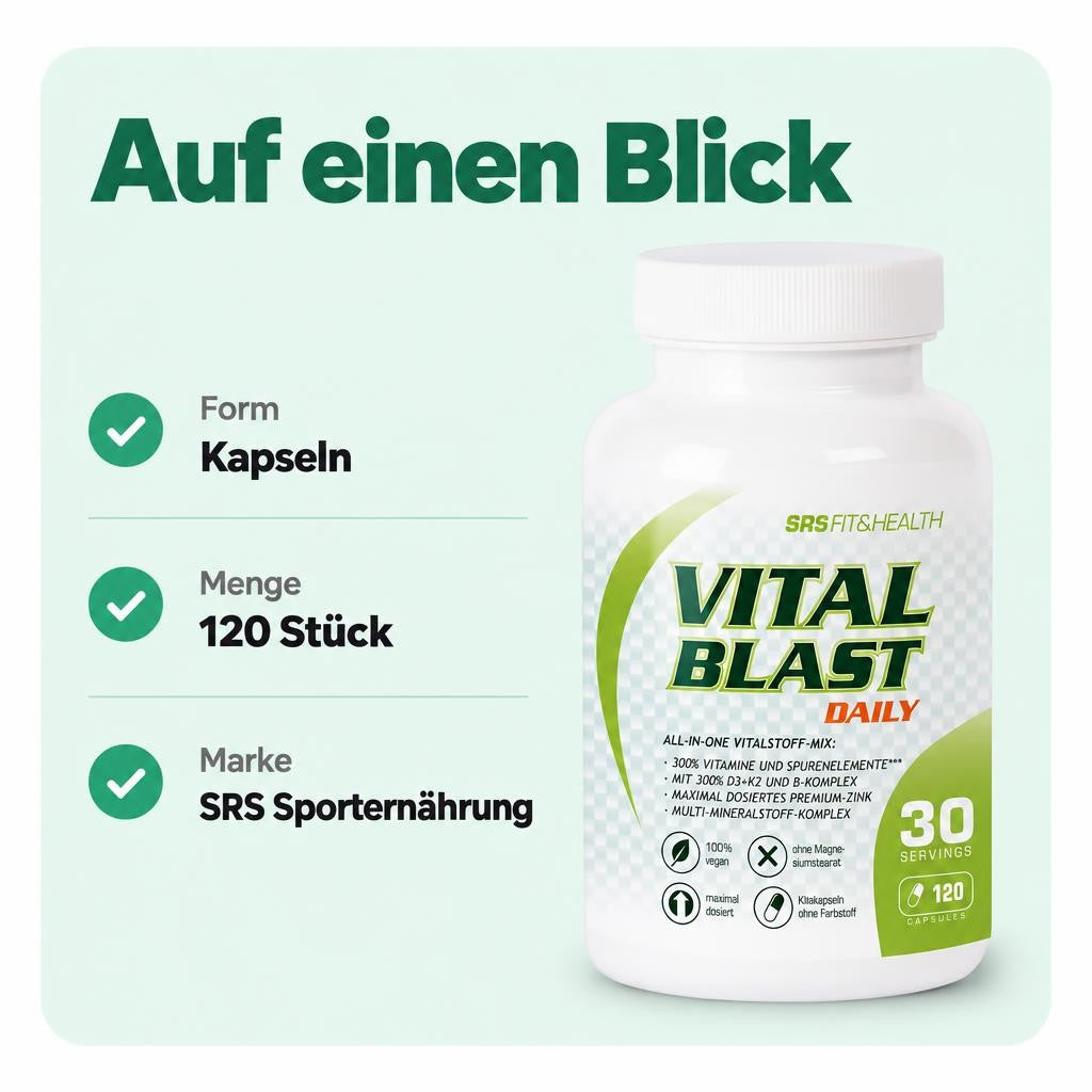 SRS Vital Blast Caps - 120 Kapseln – Bild 3
