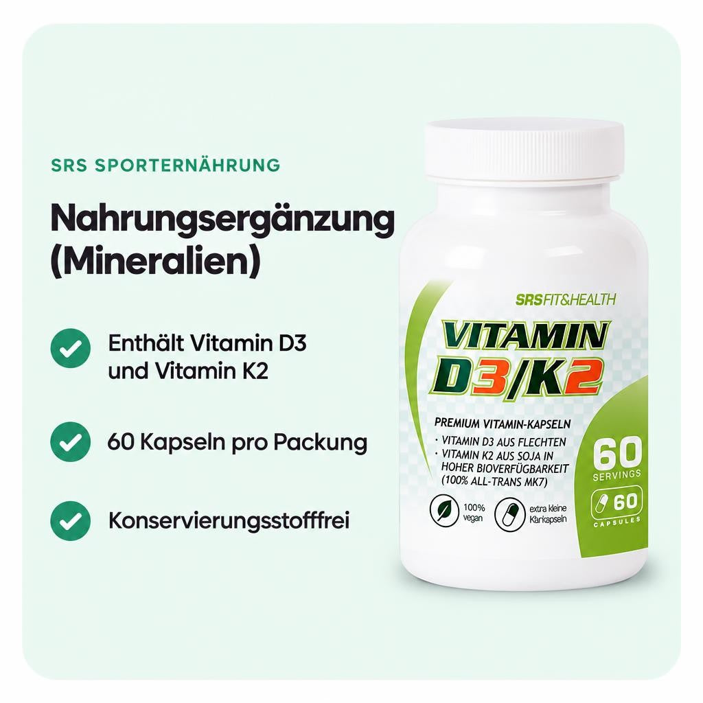 SRS Vitamin D3/K2 - 60 Kapseln – Bild 2