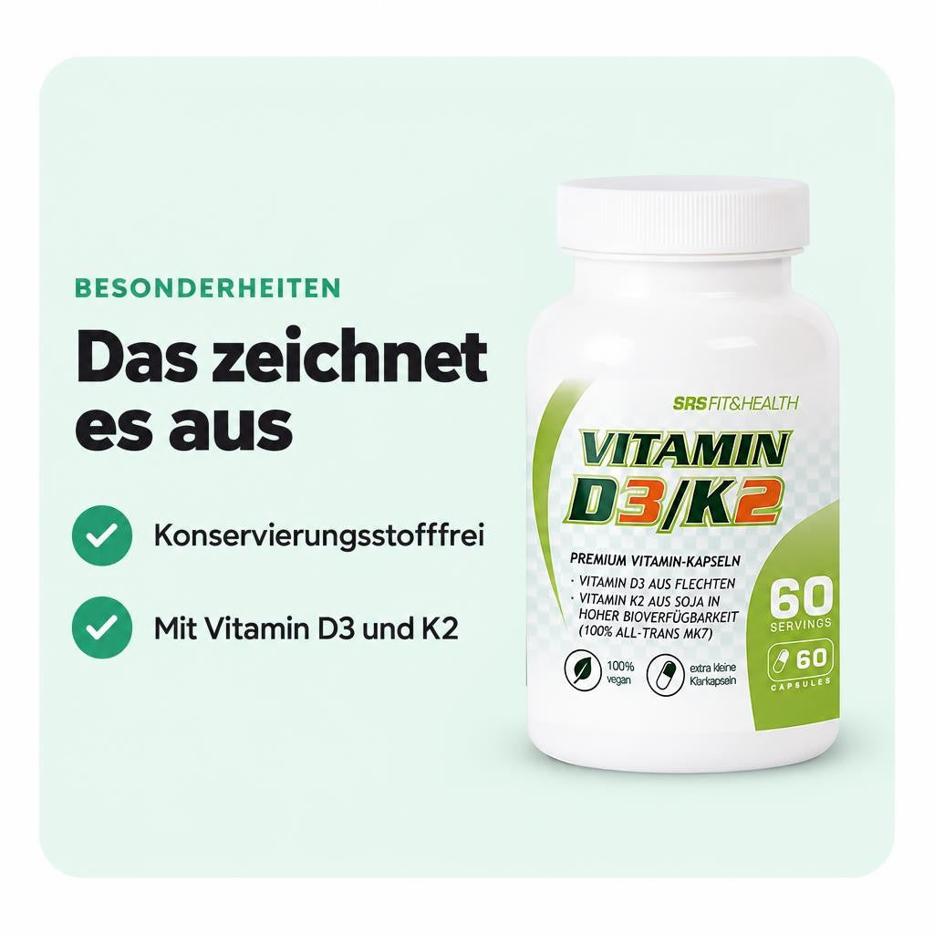 SRS Vitamin D3/K2 - 60 Kapseln – Bild 5