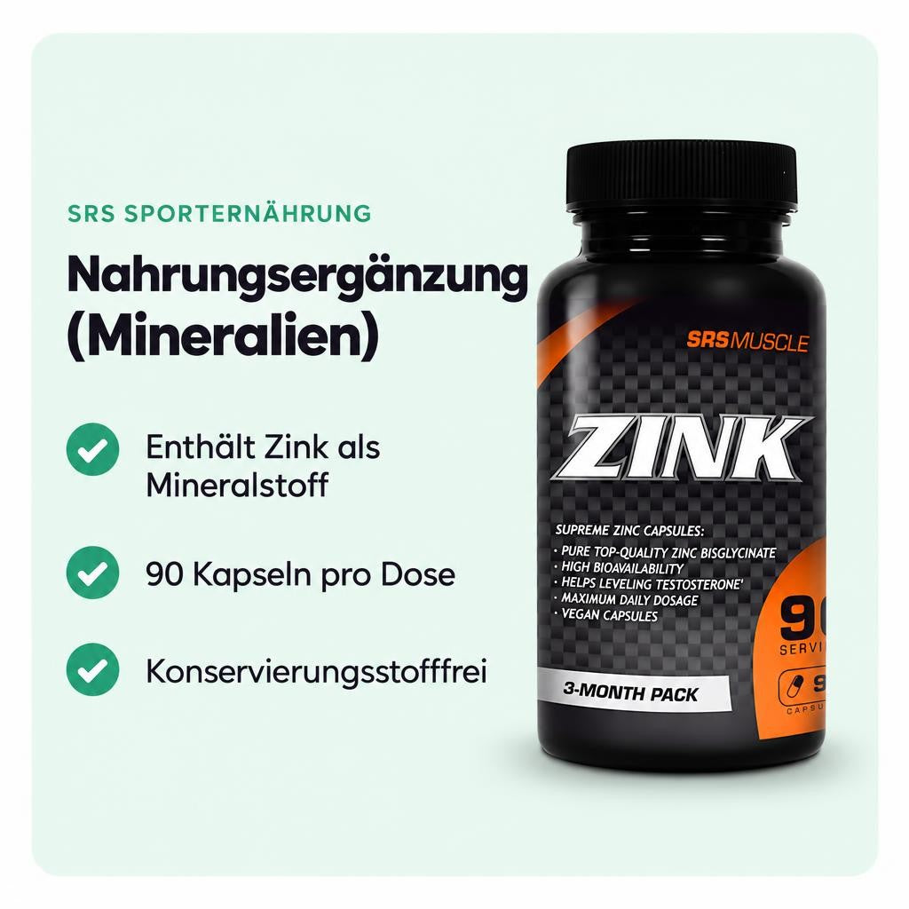 SRS Zink, 90 Kapseln Dose – Bild 2