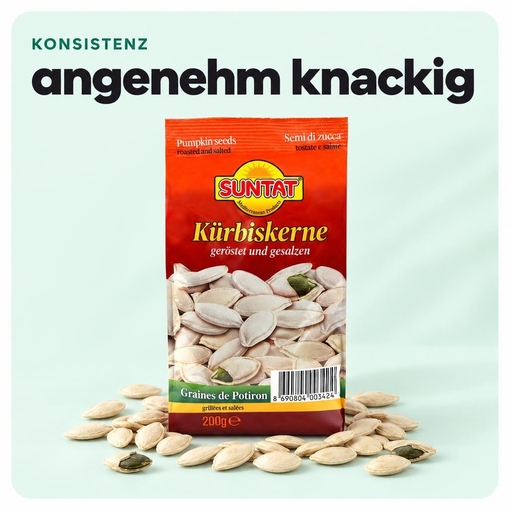 SUNTAT Kürbiskerne geröstet und gesalzen (2x200g) – Bild 4