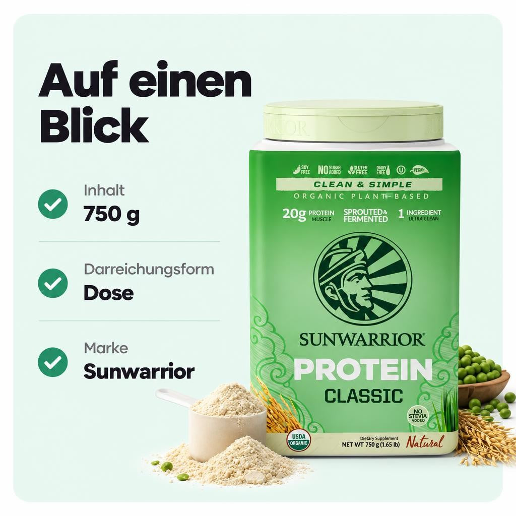 Pflanzliches Proteinpulver mit neutralem Geschmack für vielseitige Anwendungen.
