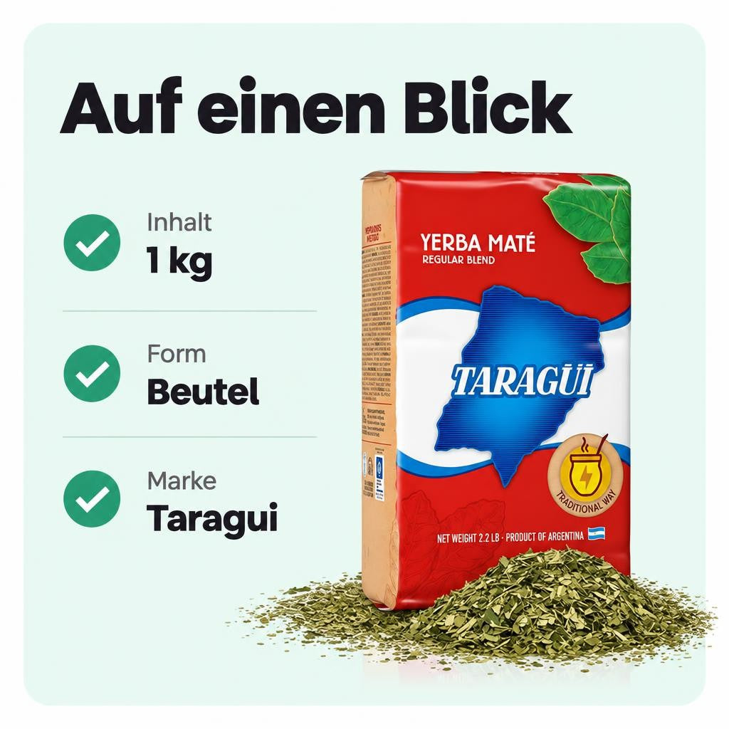 Taragui - Mate Tee aus Argentinien - Yerba Mate 1kg – Bild 3