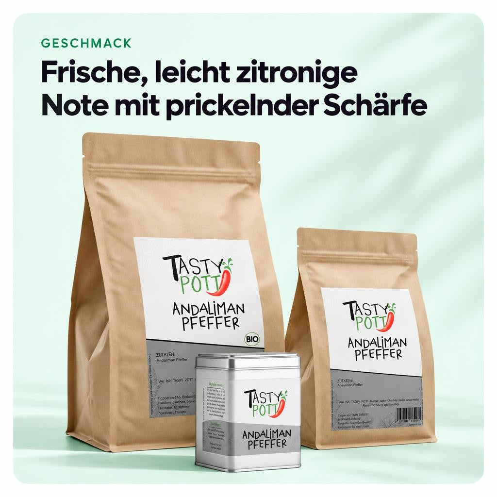 Tasty Pott Andaliman Pfeffer ganz - im Beutel – Bild 4