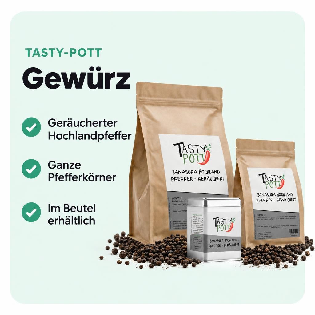 Tasty Pott Banasura Hochlandpfeffer geräuchert - im Beutel – Bild 2
