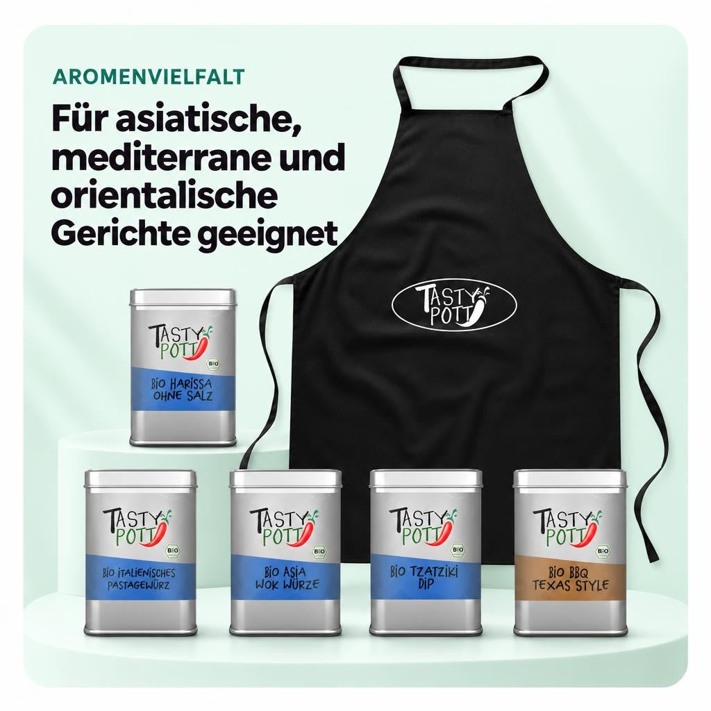 Für asiatische, mediterrane und orientalische Gerichte geeignet