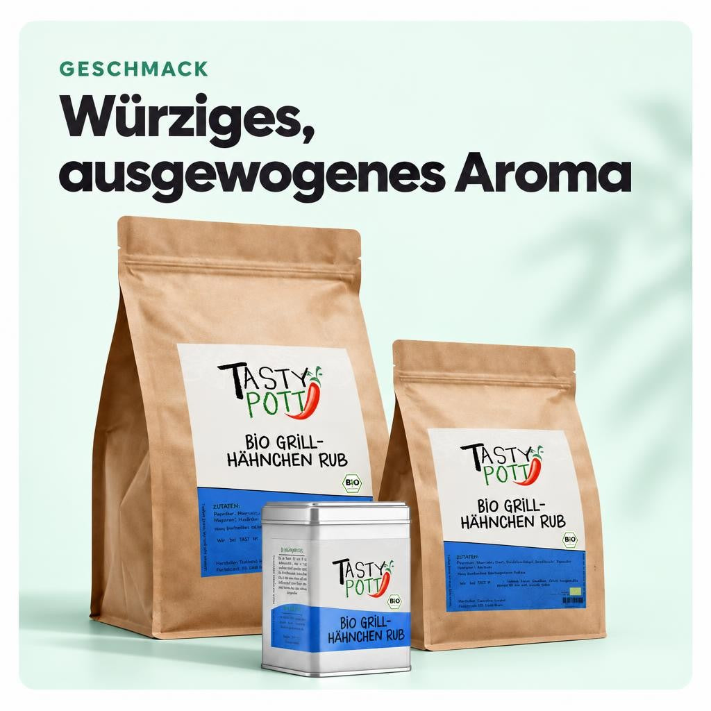 Tasty Pott Bio Grillhähnchen Rub - verschiedene Größen im Beutel – Bild 4