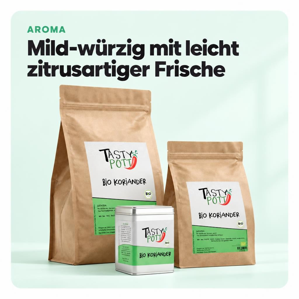Tasty Pott Bio Koriander ganz - verschiedene Größen im Beutel – Bild 4