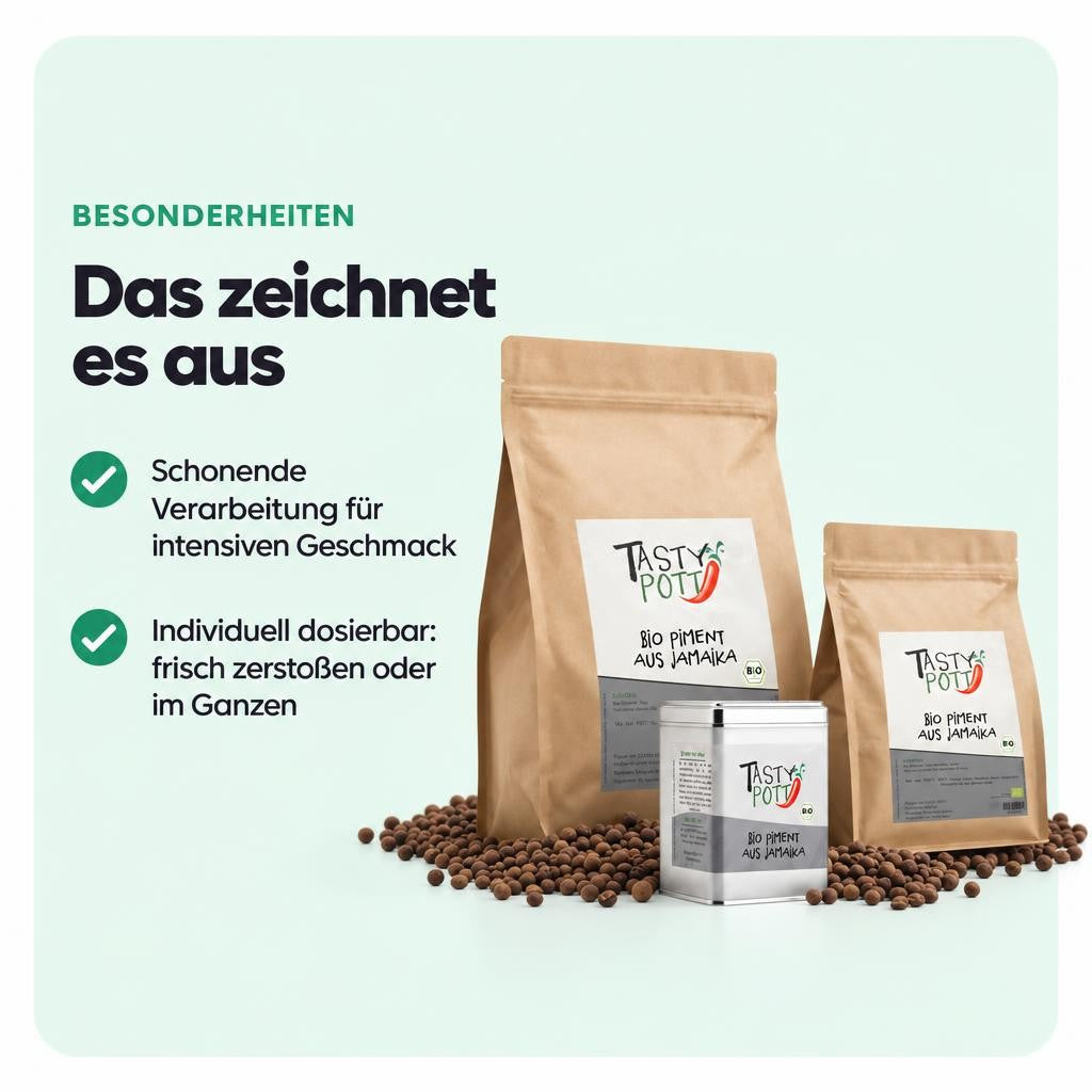 Warm-würzig, erinnert an Nelke, Zimt und Muskat