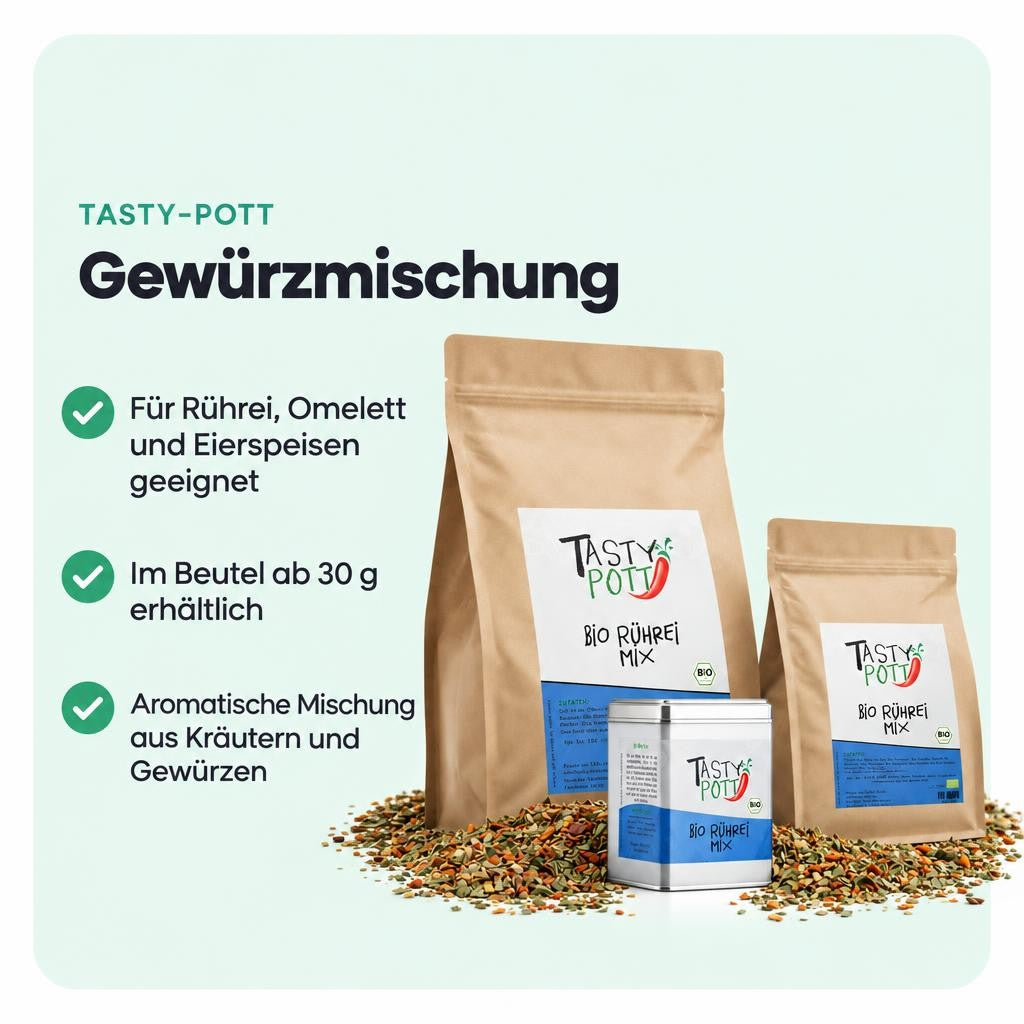 Tasty Pott Bio Rührei Mix Gewürzmischung - im Beutel – Bild 2