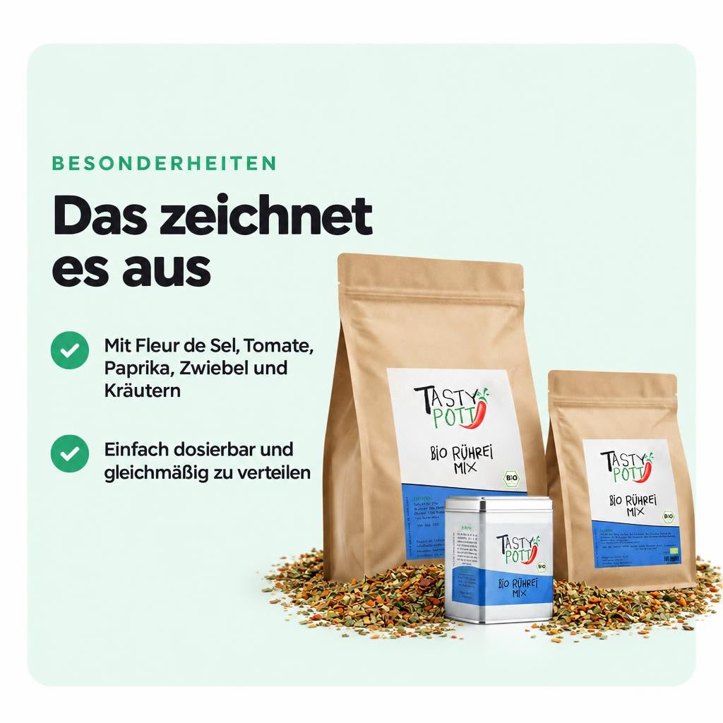 Tasty Pott Bio Rührei Mix Gewürzmischung - im Beutel – Bild 5