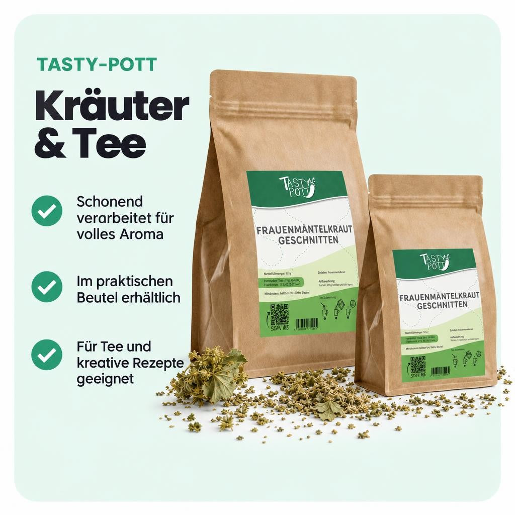 Tasty Pott Frauenmantelkraut getrocknet & geschnitten - im Beutel – Bild 2