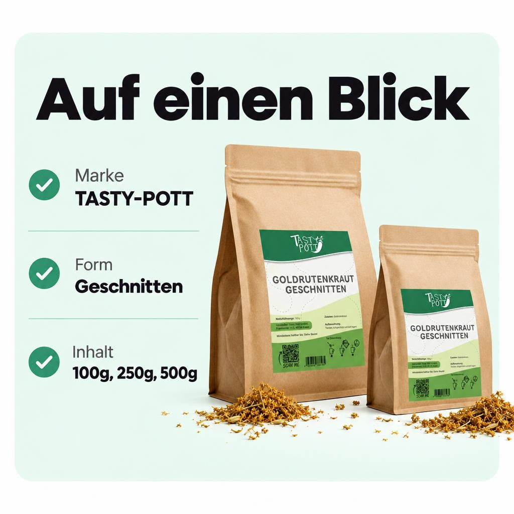 Tasty Pott Goldrutenkraut getrocknet & geschnitten - im Beutel – Bild 3