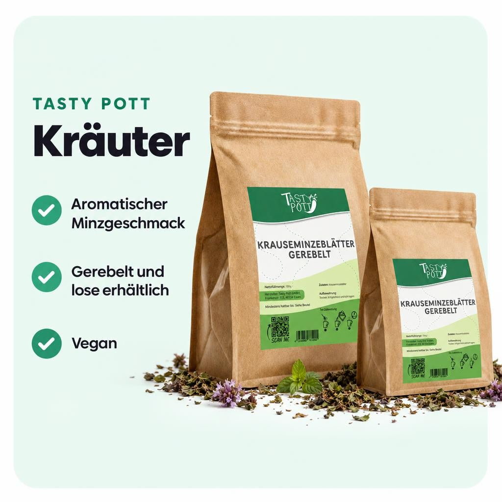 Tasty Pott Krauseminzblätter gerebelt – im Beutel – Bild 2