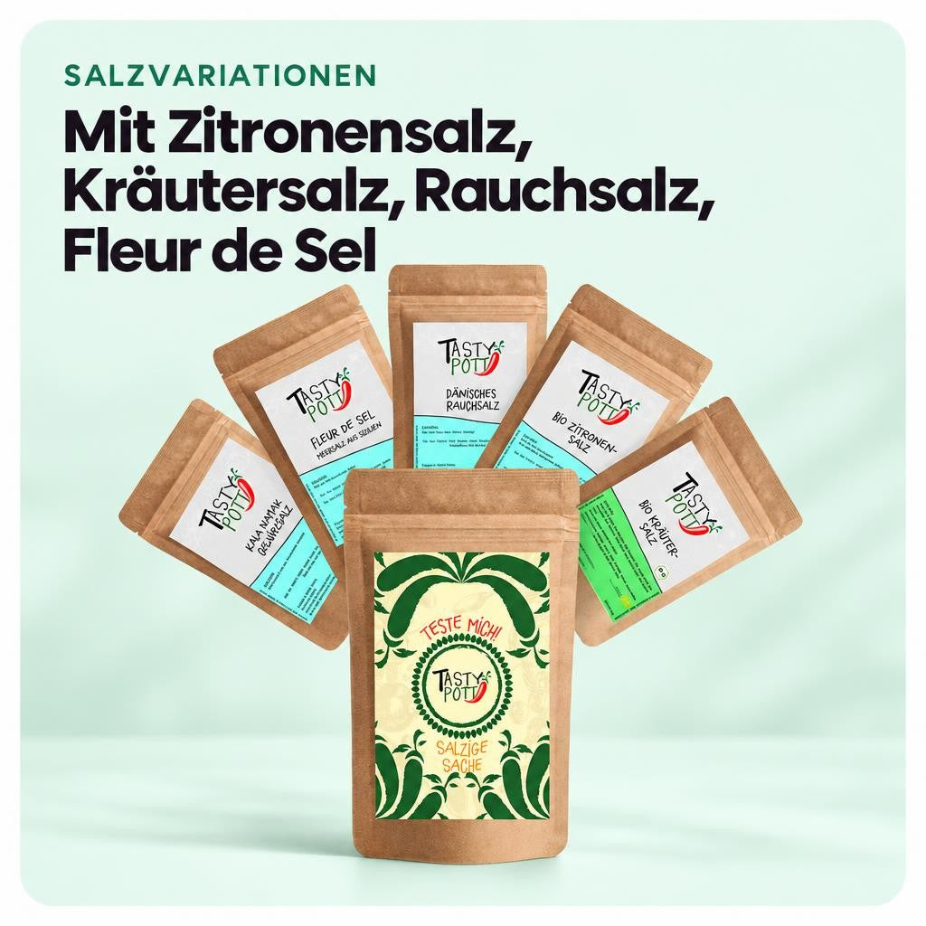 Tasty Pott Probenset 5x30g "Salzige Sache" – Bild 4