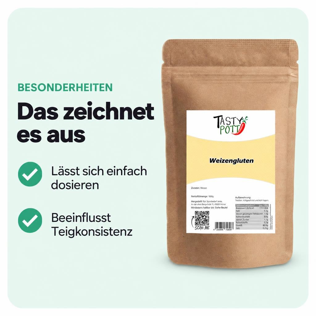 Tasty Pott Weizengluten Vital - im Beutel – Bild 5