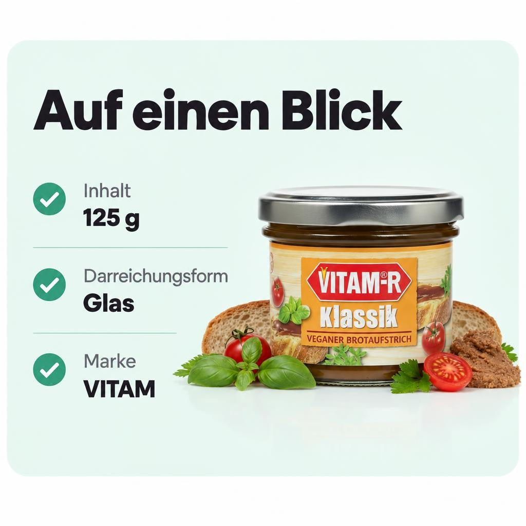 VITAM-R Hefeextrakt Brotaufstrich - 125g – Bild 3