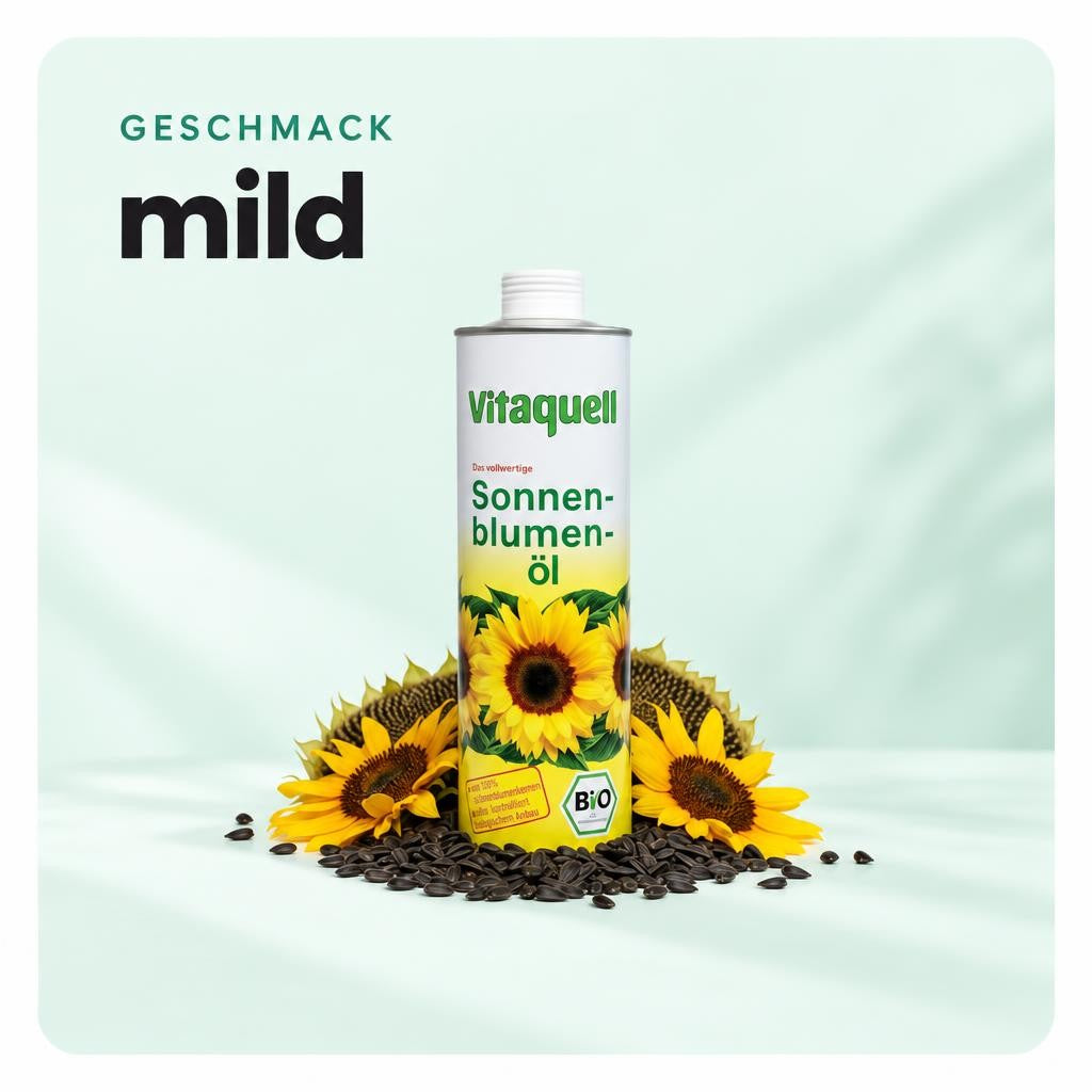 Vitaquell Bio Sonnenblumenöl, 750ml – Bild 4