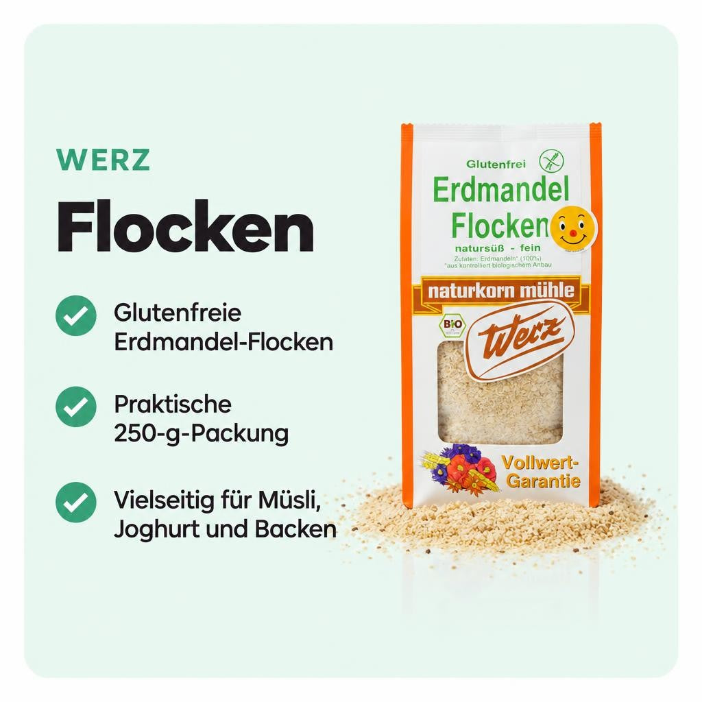 Werz Bio Erdmandel Flocken glutenfrei - 250g – Bild 2