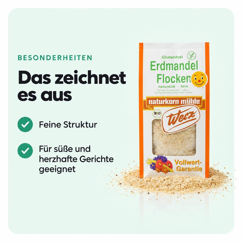 Werz Bio Erdmandel Flocken glutenfrei - 250g – Bild 5