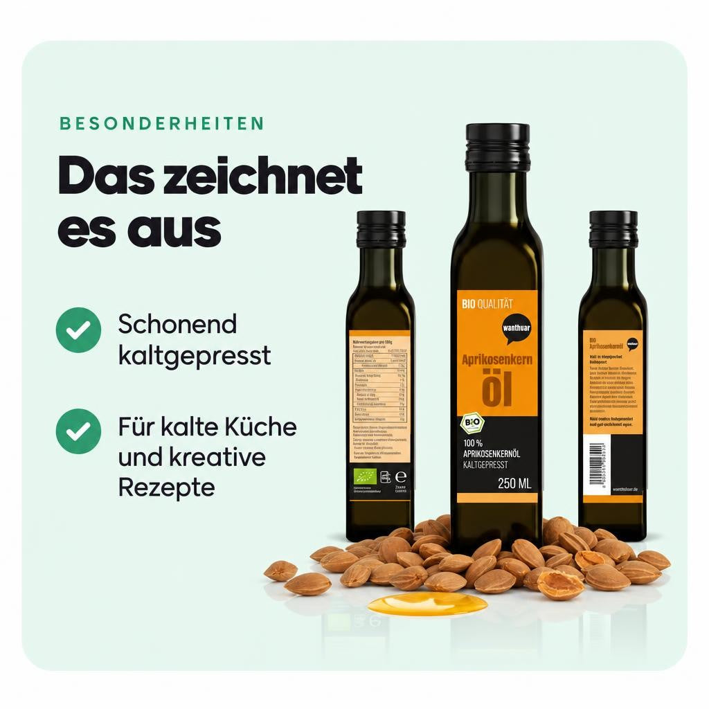Wohltuer Bio Aprikosenkernöl kaltgepresst - 250ml – Bild 5