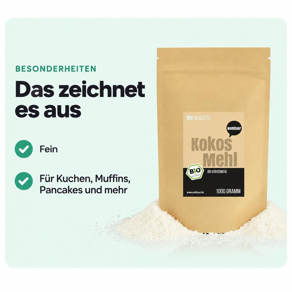 Wohltuer Bio Kokosmehl - 1kg – Bild 5