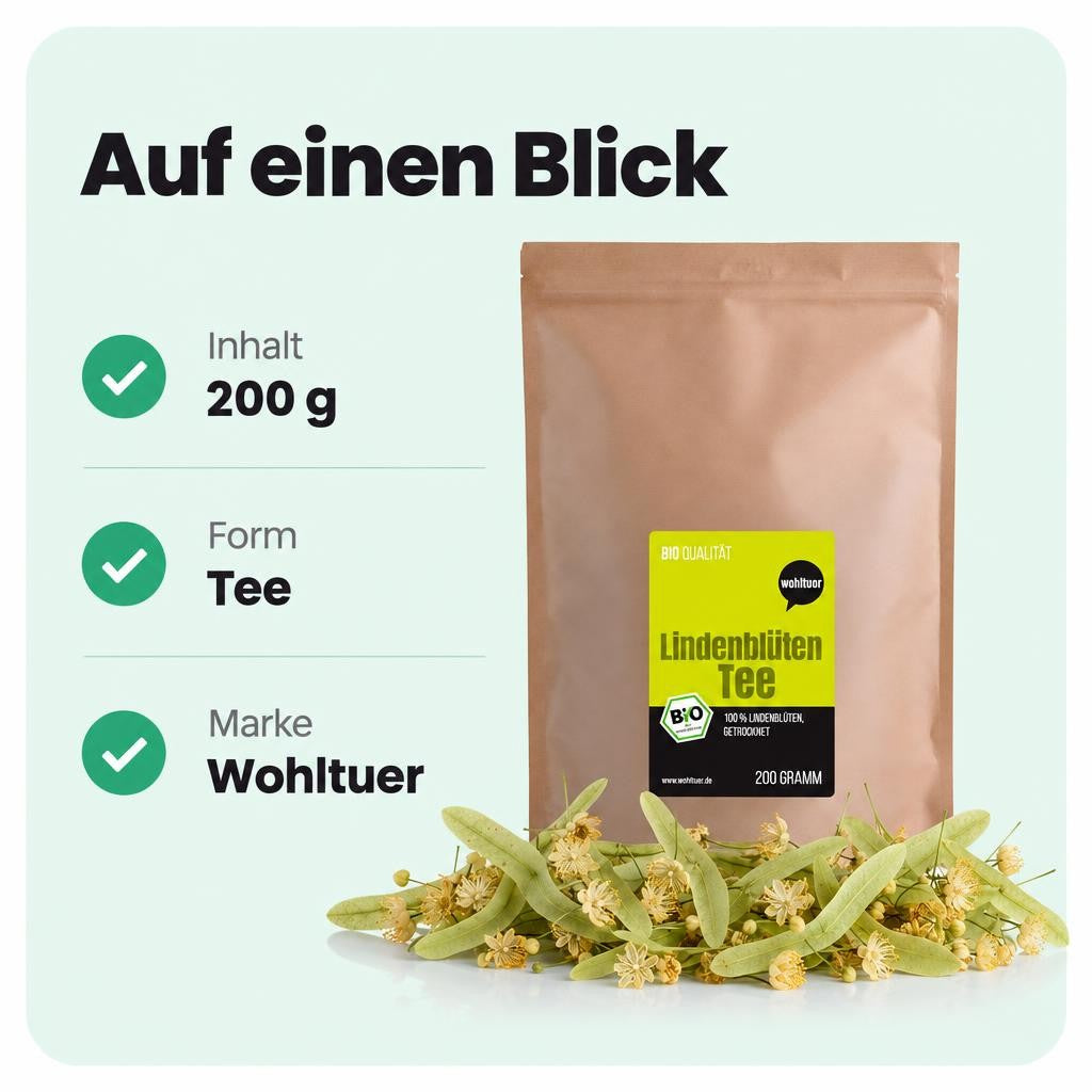 Wohltuer Bio Lindenblütentee ab 200g – Bild 3