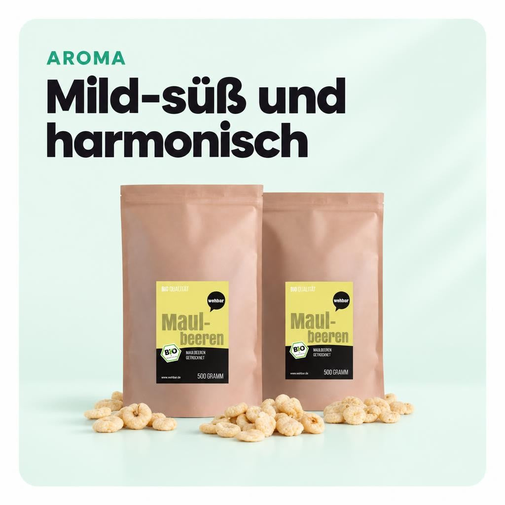 Wohltuer Bio Maulbeeren getrocknet  - 500g – Bild 4