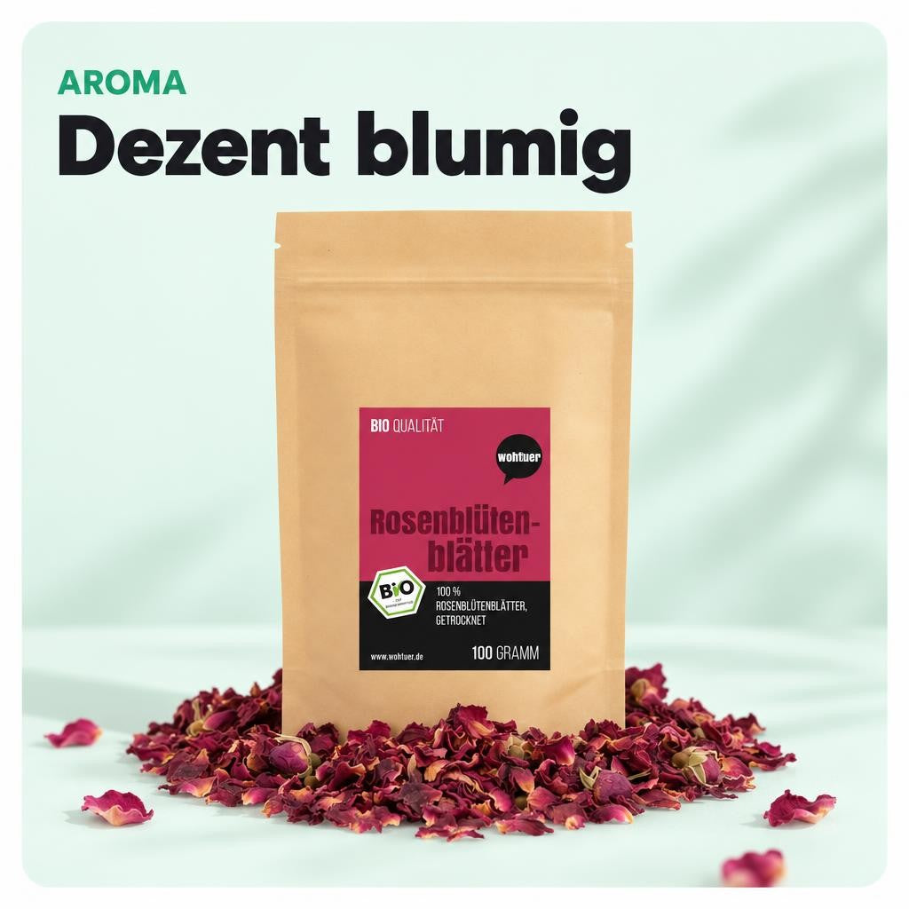 Wohltuer Bio Rosenblütenblätter für - Tee, Essenzen, Bädern und Küche - ab 100g – Bild 4
