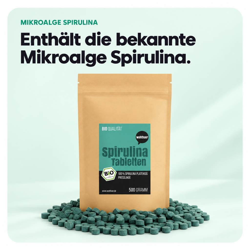 Wohltuer Bio Spirulina Tabletten - 500g – Bild 4