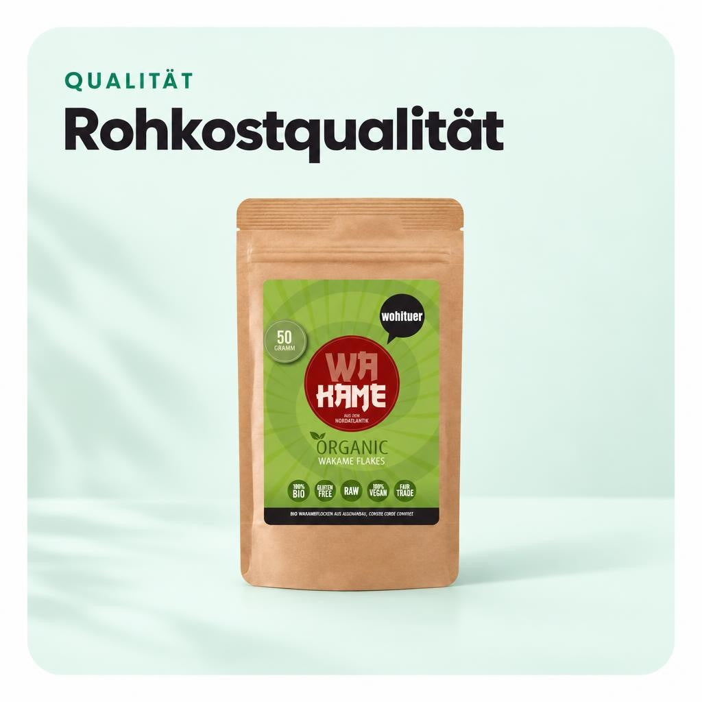Wohltuer Bio Wakame Flocken Rohkost 50g – Bild 4
